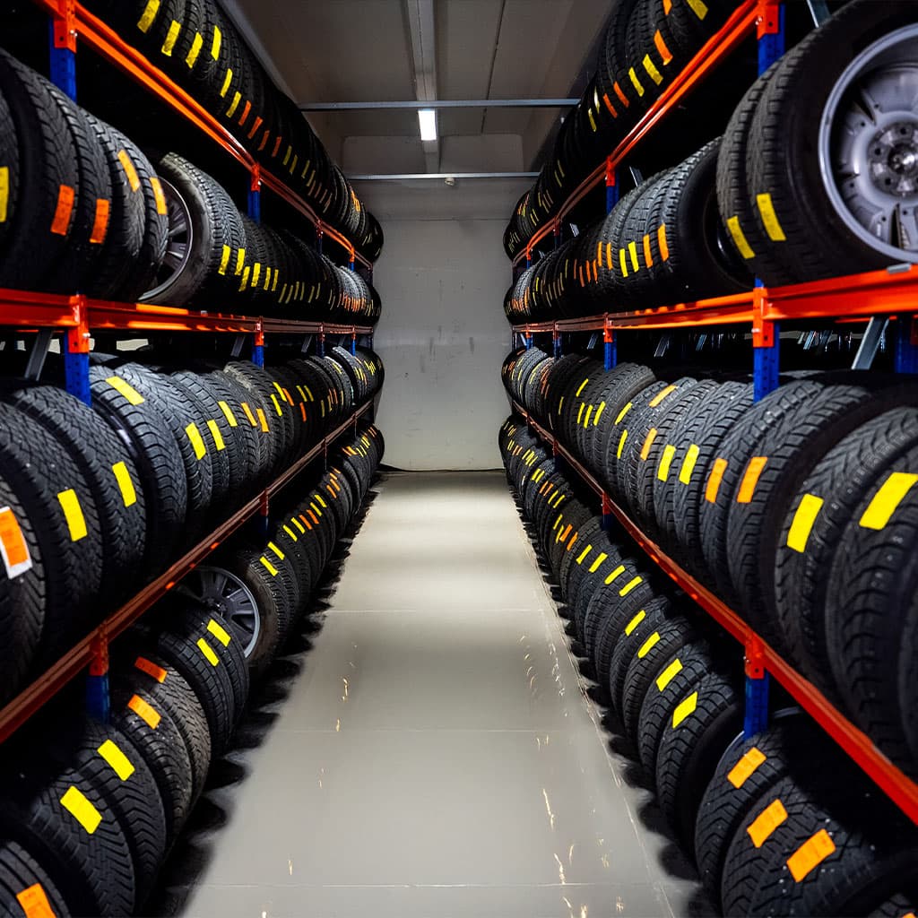 Profesjonelt dekkhotell - moderne lagringsfasiliteter for dekk